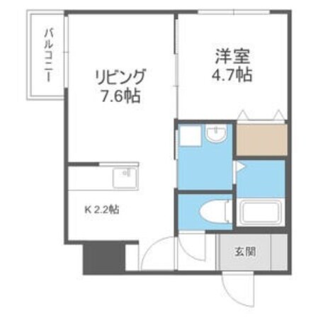 手稲駅 徒歩10分 1階の物件間取画像